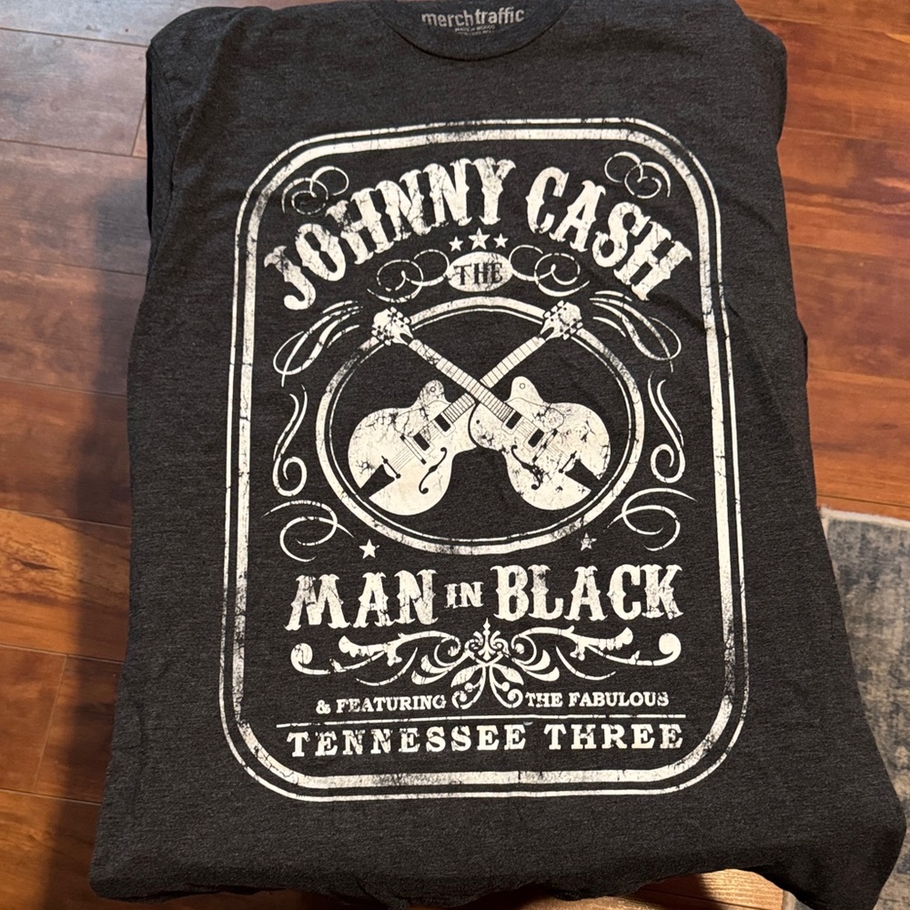Merch Traffic Black Johnny Cash Graphic Tee